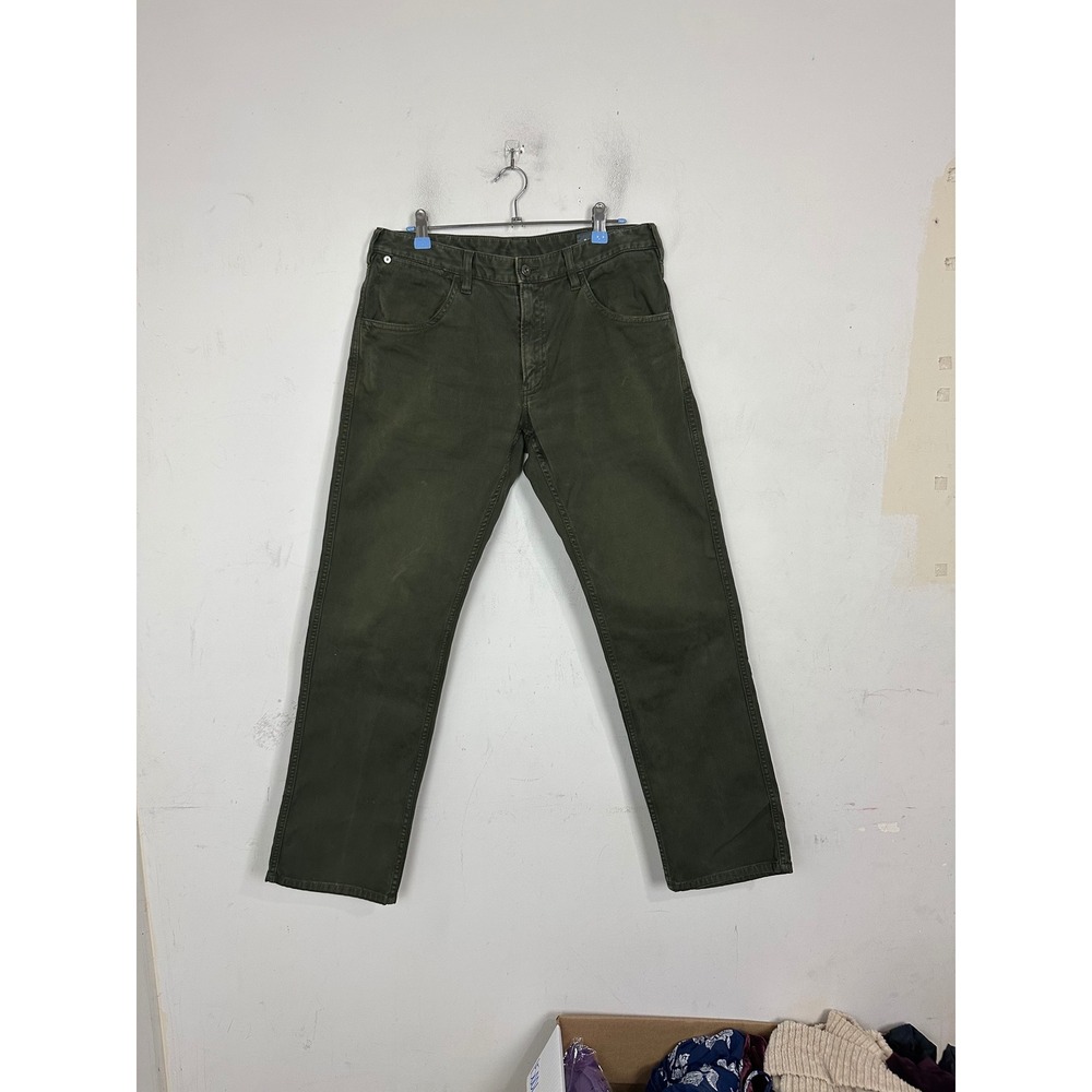 Bonobos Mens Straight Corduroy Pants Olive Green‎ 5 Pocket 32x32 Cotton Stretch